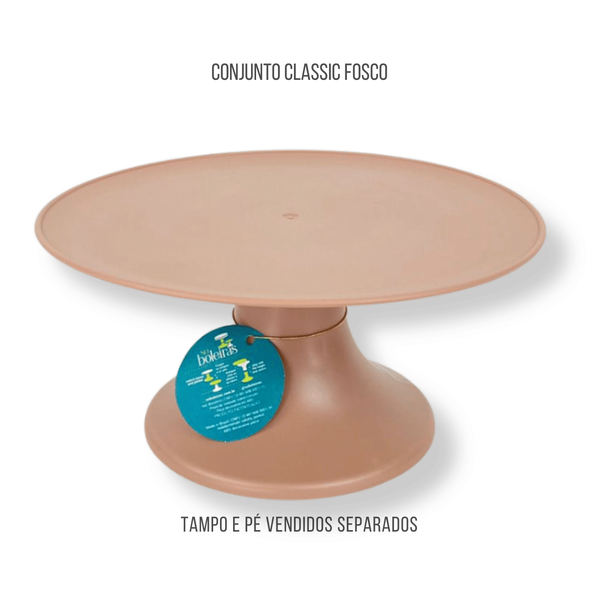 Nutmeg classic cake stand 4.5inx9in/220mmx135mm