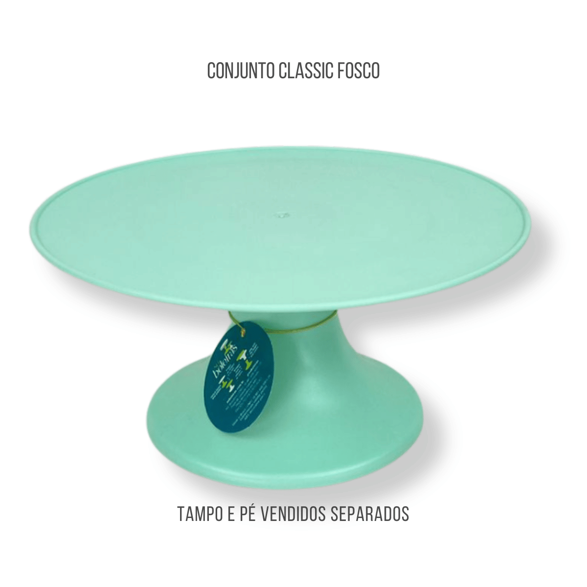 Light green classic cake stand 4.5inx9in/220mmx135mm