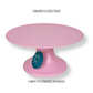 Baby pink classic cake stand 4.5inx9in/220mmx135mm