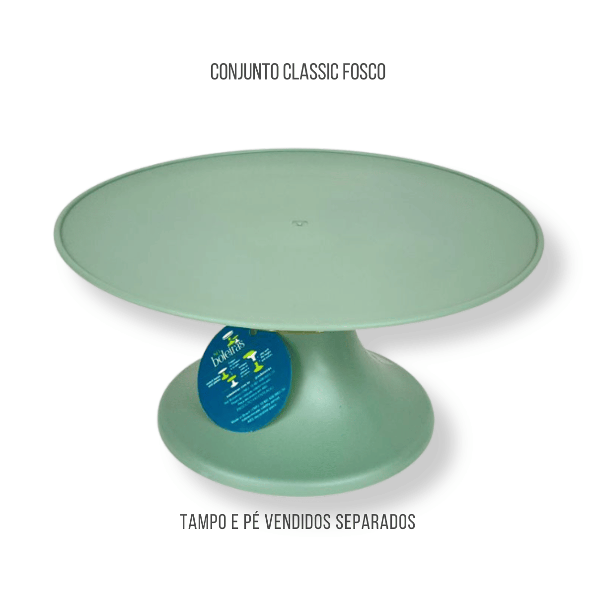 Mint green classic cake stand 4.5inx9in/220mmx135mm