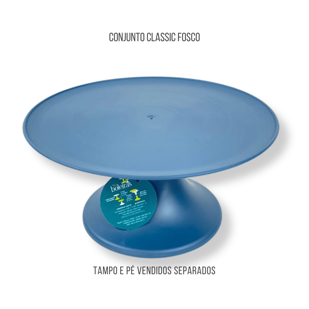 Gray blue classic cake stand 4.5inx9in/220mmx135mm