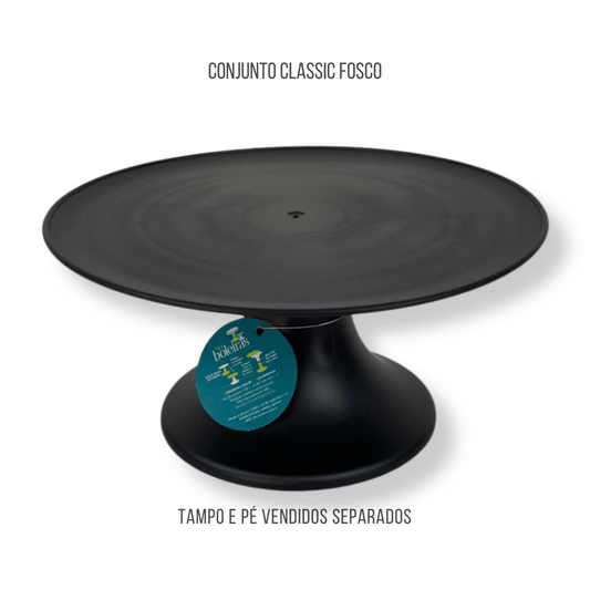 Black classic cake stand 4.5inx9in/220mmx135mm