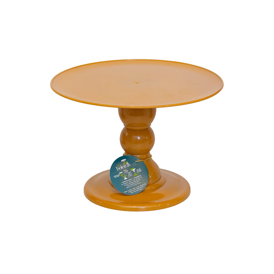 Mustard cake stand - 11 x 7 inches