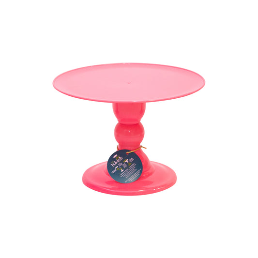Neon Pink cake stand - 11 x 7 inches