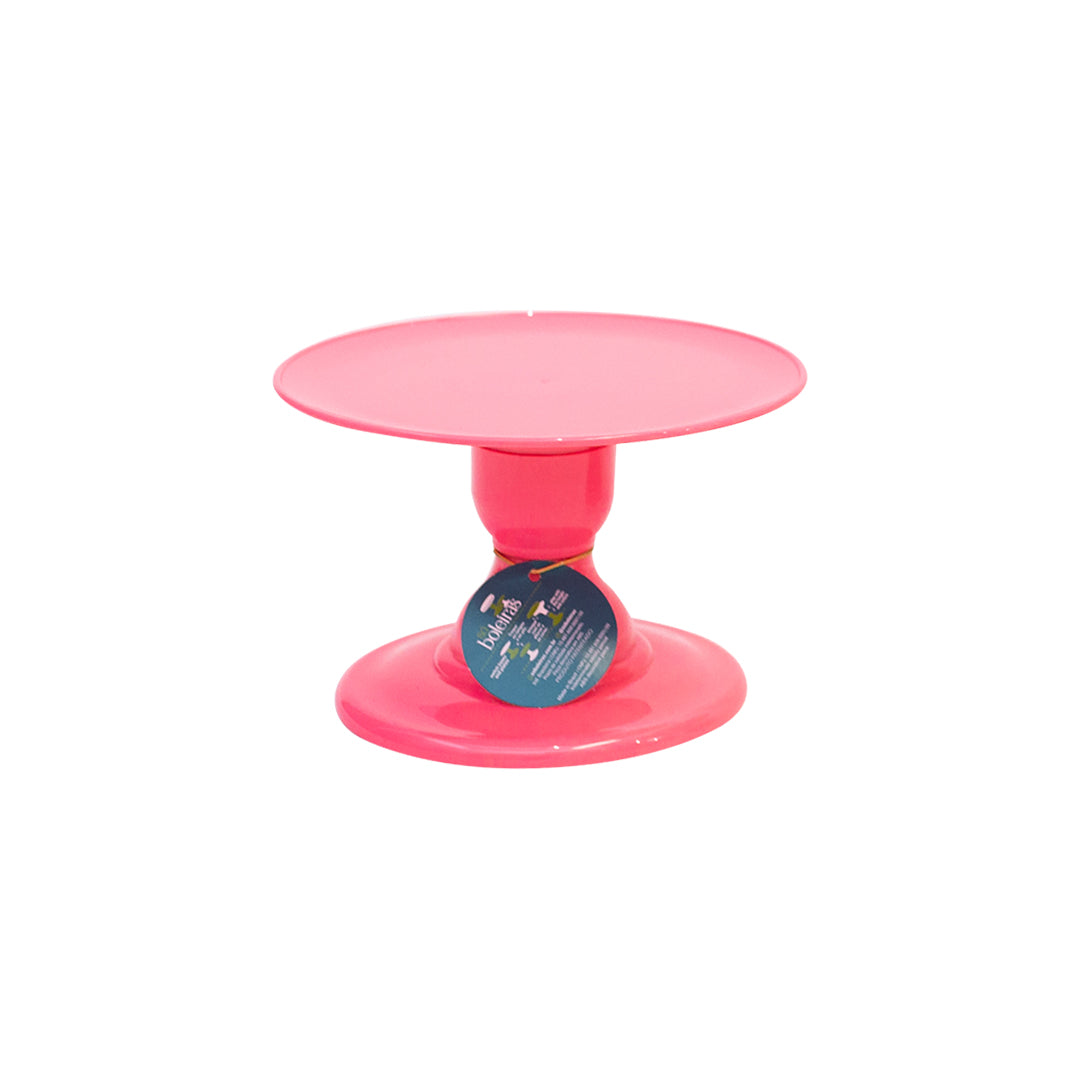 Neon Pink cake stand - 9 x 5 inches