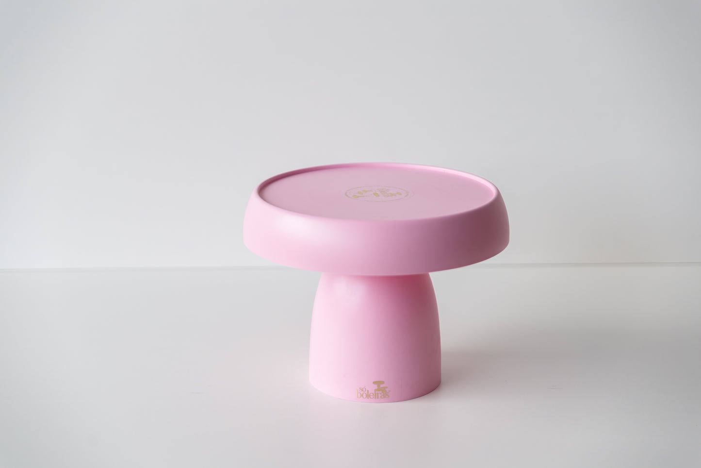 Baby pink Mushroom Matte Cake stand - 185mmx210mm