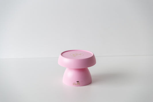 Baby pink Mushroom Matte Cake stand - 120mmx130mm