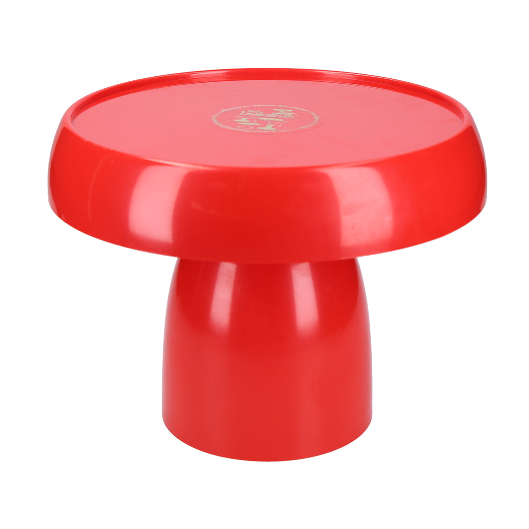 mushroom red cake stand - 8x7 inches