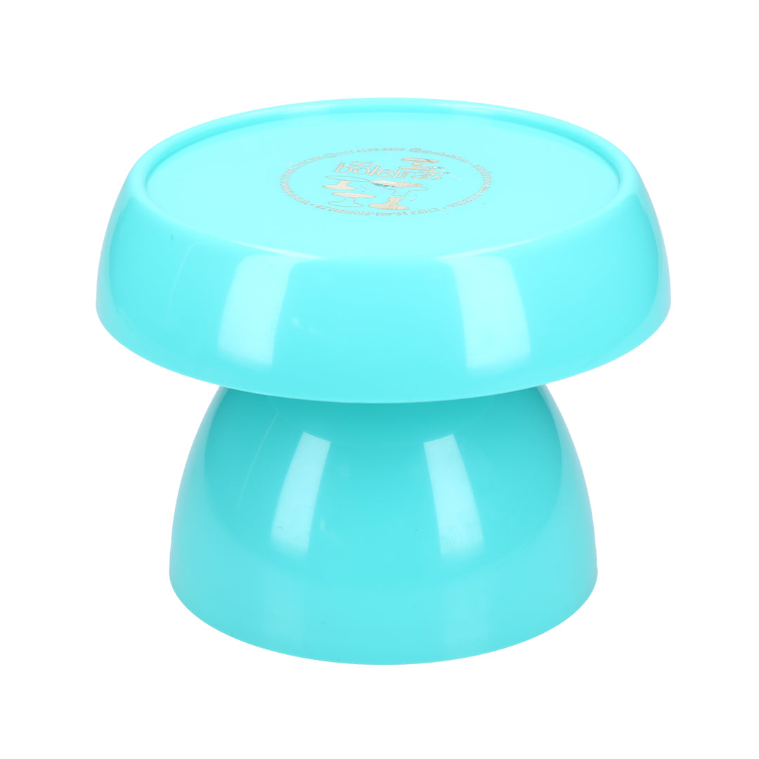 mushroom turquoise cake stand - 5x5 inches