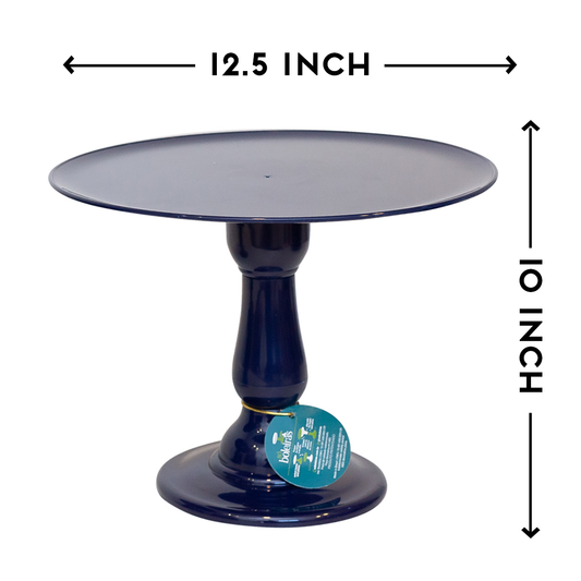 Navy Blue cake stand - 12.5 x 10 inches