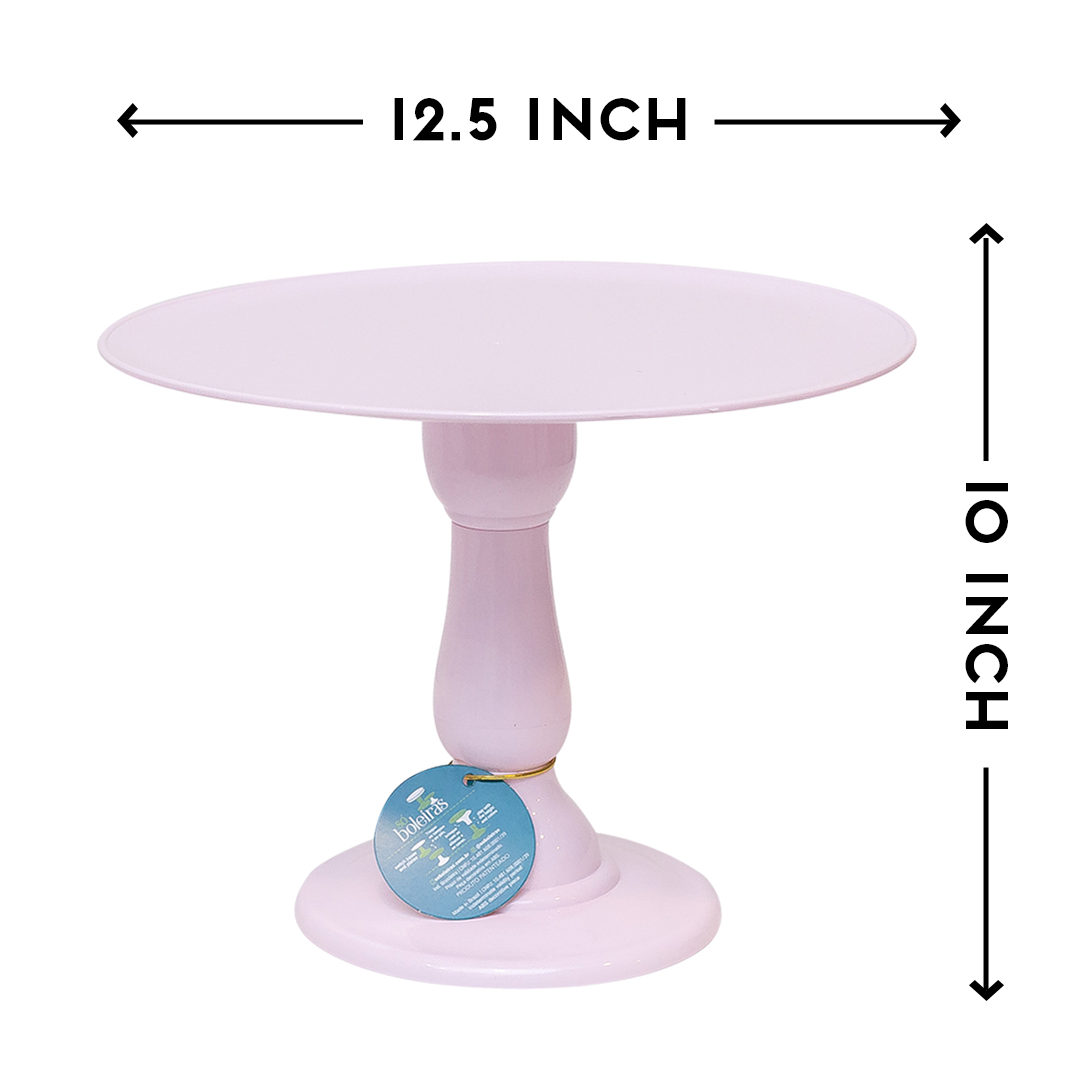 Light Pink cake stand - 12.5 x 10 inches