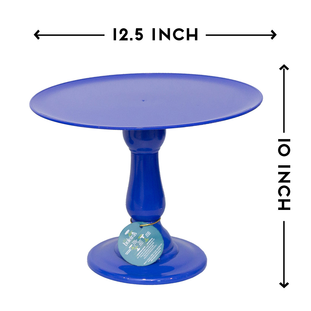 Royal Blue cake stand - 12.5 x 10 inches