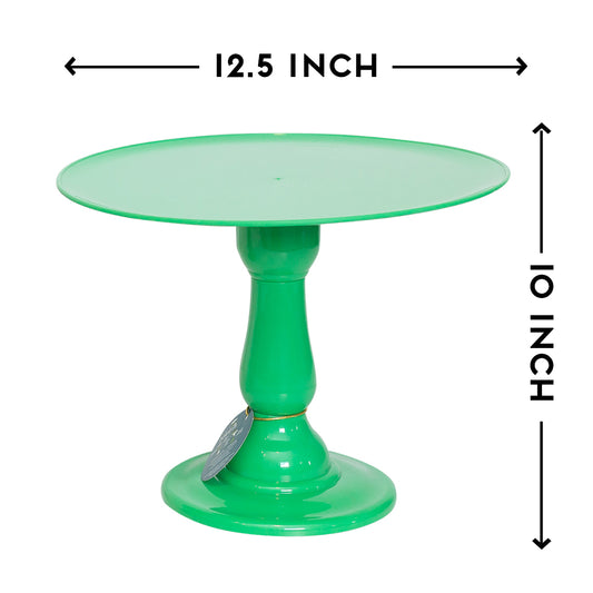 Lemon Green cake stand - 12.5 x 10 inches