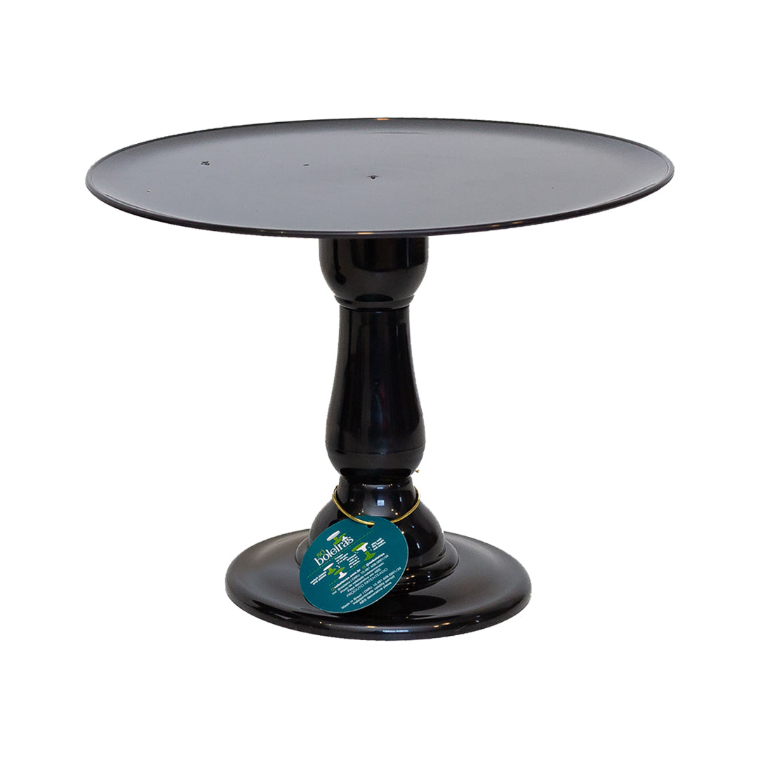Black cake stand - 12.5 x 10 inches