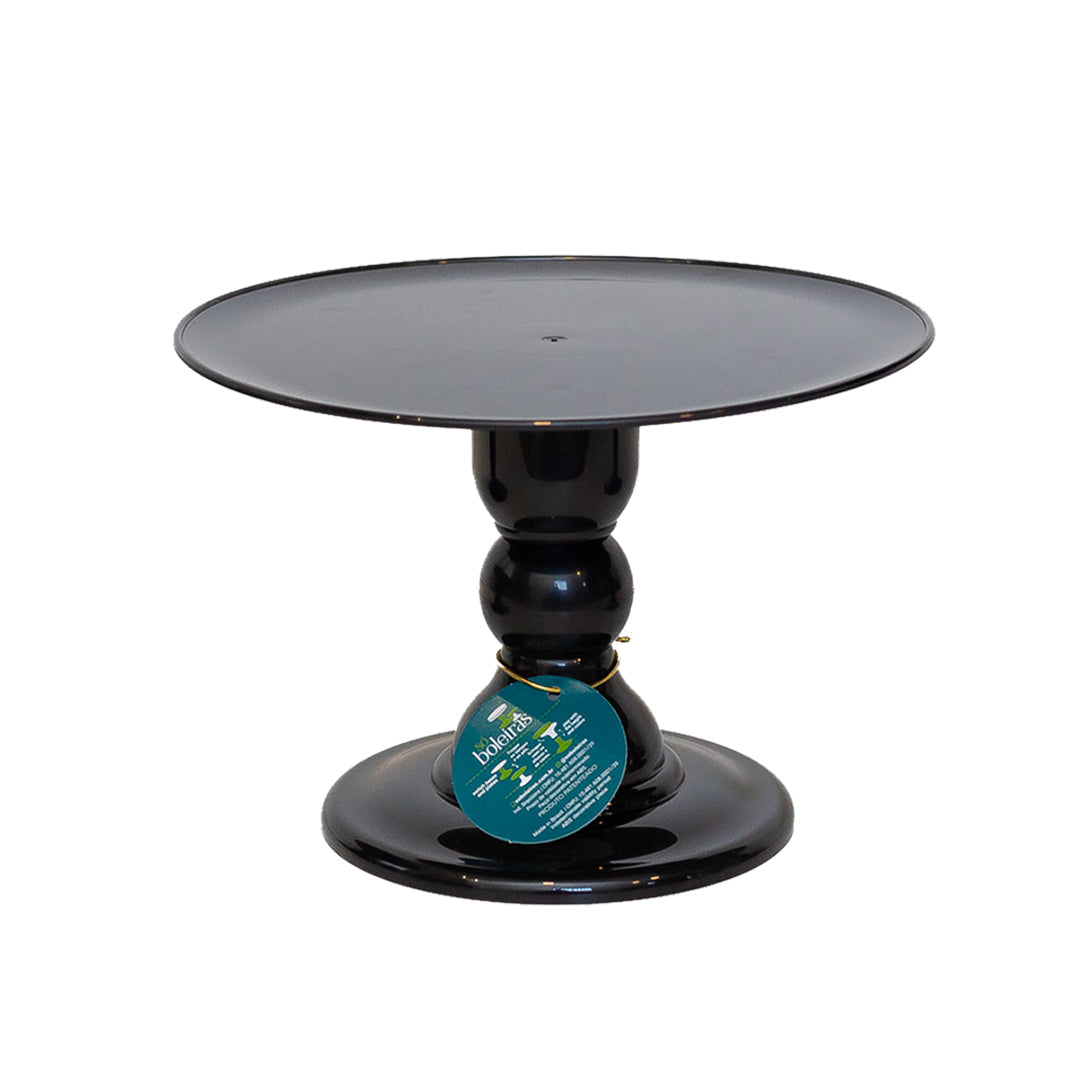 Black cake stand - 11 x 7 inches