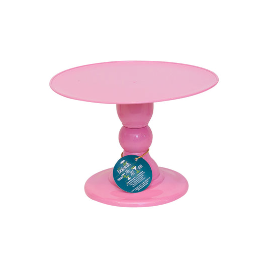 Pink cake stand - 11 x 7 inches