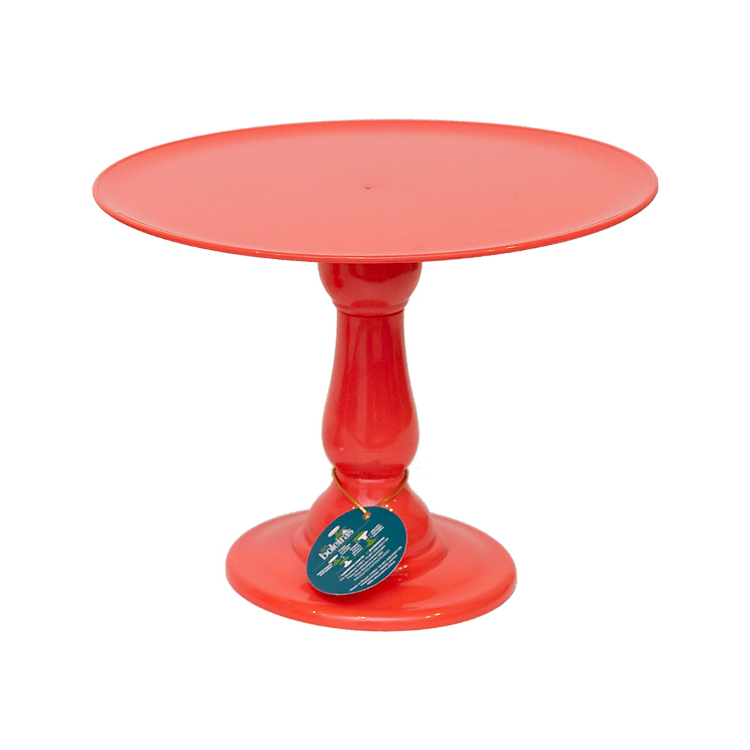 Red cake stand - 12.5 x 10 inches