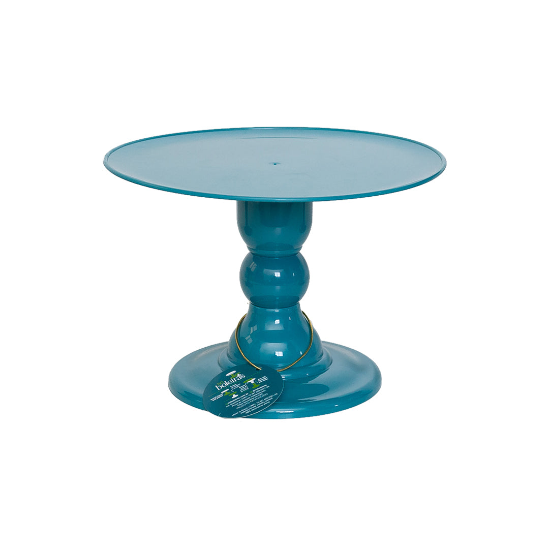 Emerald green cake stand - 11 x 7 inches