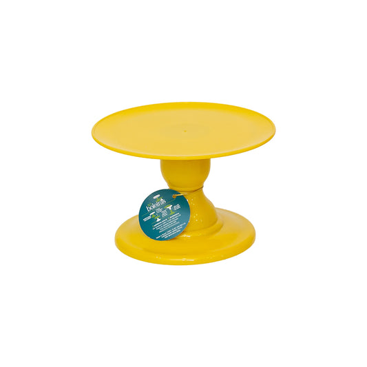 Yellow cake stand - 9 x 5 inches