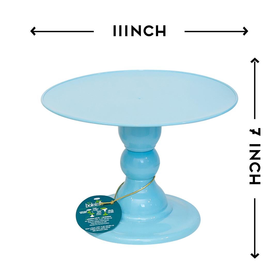 Sky Blue cake stand - 11 x 7 inches