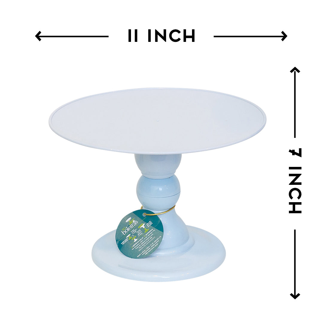 Candy Blue cake stand - 11 x 7 inches