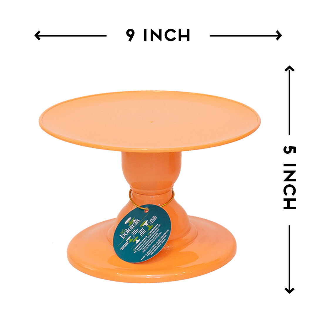 Salmon cake stand - 9 x 5 inches