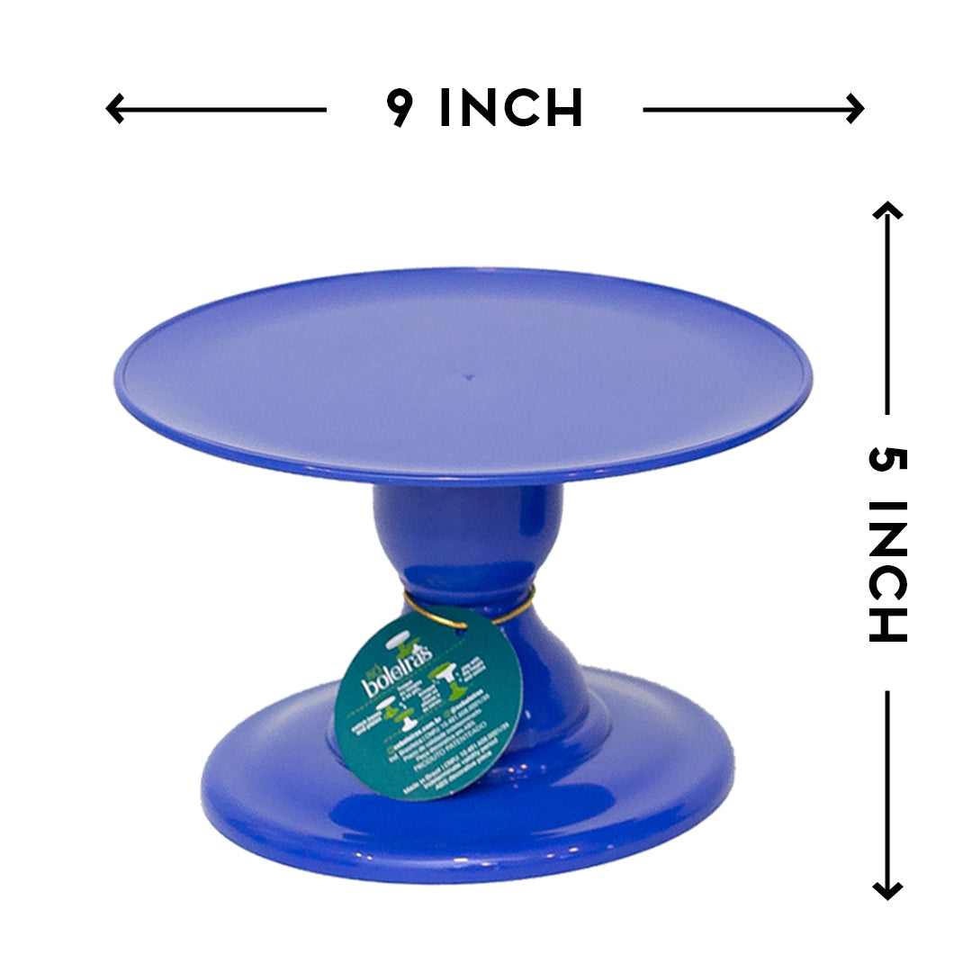 Royal Blue cake stand - 9 x 5 inches