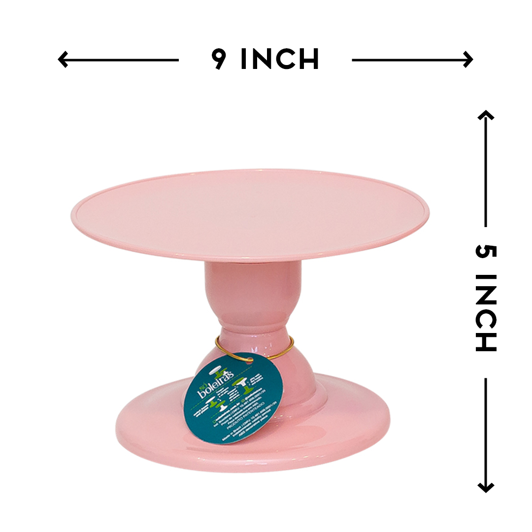 Rose cake stand - 9 x 5 inches