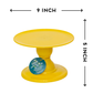 Yellow cake stand - 9 x 5 inches