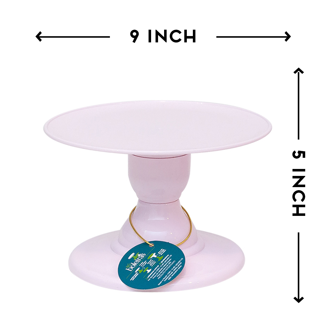 Light Pink cake stand - 9 x 5 inches