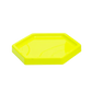 Neon Yellow hexagonal Tray - 7 inches