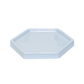 Candy Blue hexagonal Tray - 7 inches