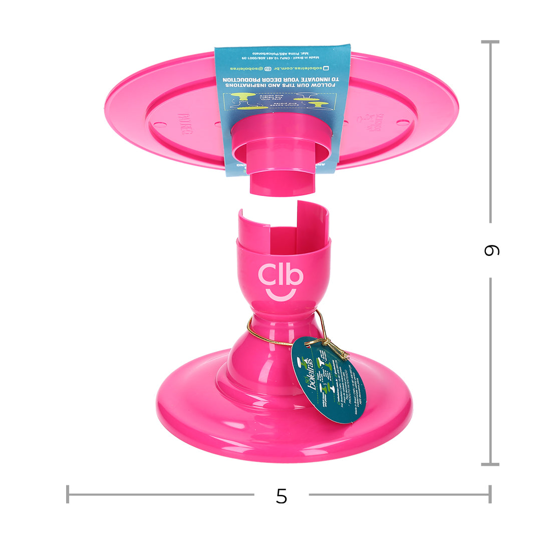 Barbie Pink cake stand - 9 x 5 inches