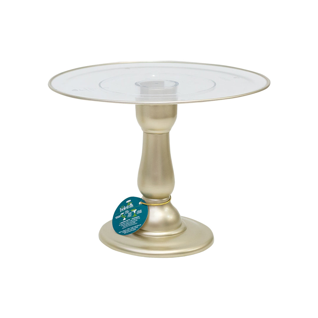 Golden clean Cake Stand - 12.5 x 10 inches