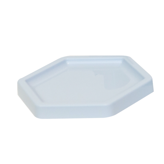 Candy Blue hexagonal Tray - 6 inches