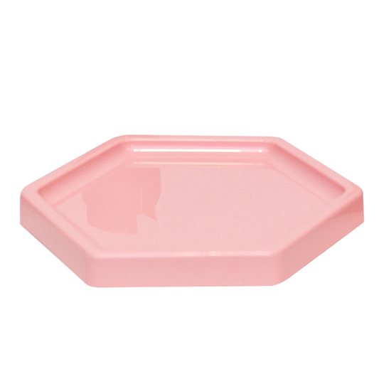 Rose hexagonal Tray - 7 inches