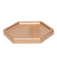 Rose Gold Hexagonal Tray - 7 inches