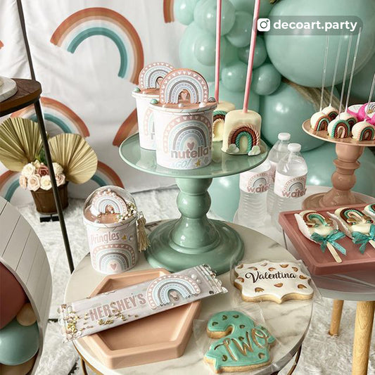 Mint Green cake stand - 11 x 7 inches