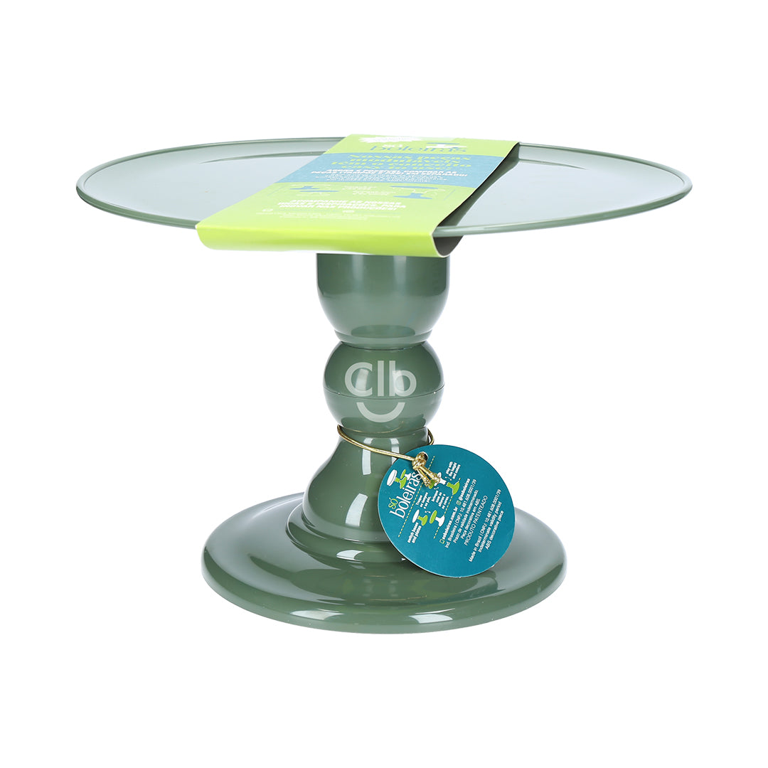 Military Green cake stand - 11 x 7 inches